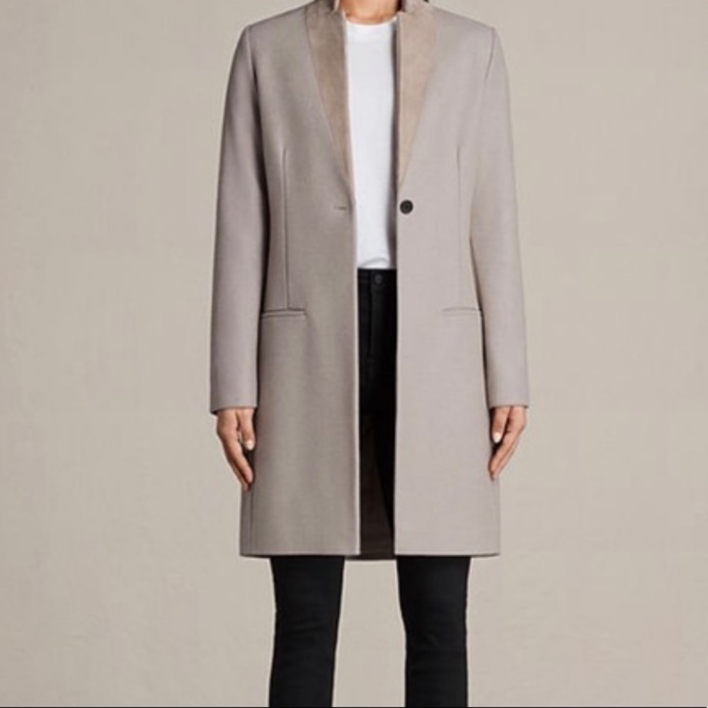 All saints Leni wool coat